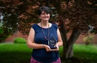 Sheri Goff, Glenville State University’s 2024 Staff Employee of the Year Award recipient. (GSU Photo/Julia Hill) 