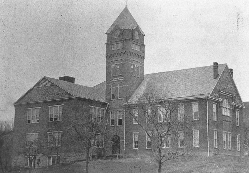 The Glenville State Administration Building with original clock tower in 1897 | Courtesy of GSC Archives