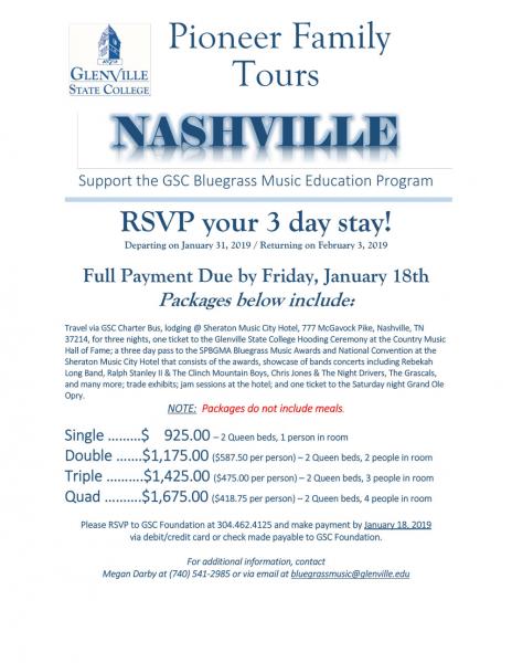 Nashville Tour Flyer