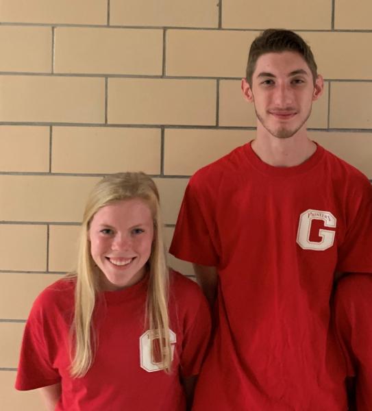 Rachel Phares and Noah Schultz, both Lifeguards at Glenville State College's Pool