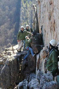 Rock Climbing at Nelson Rocks