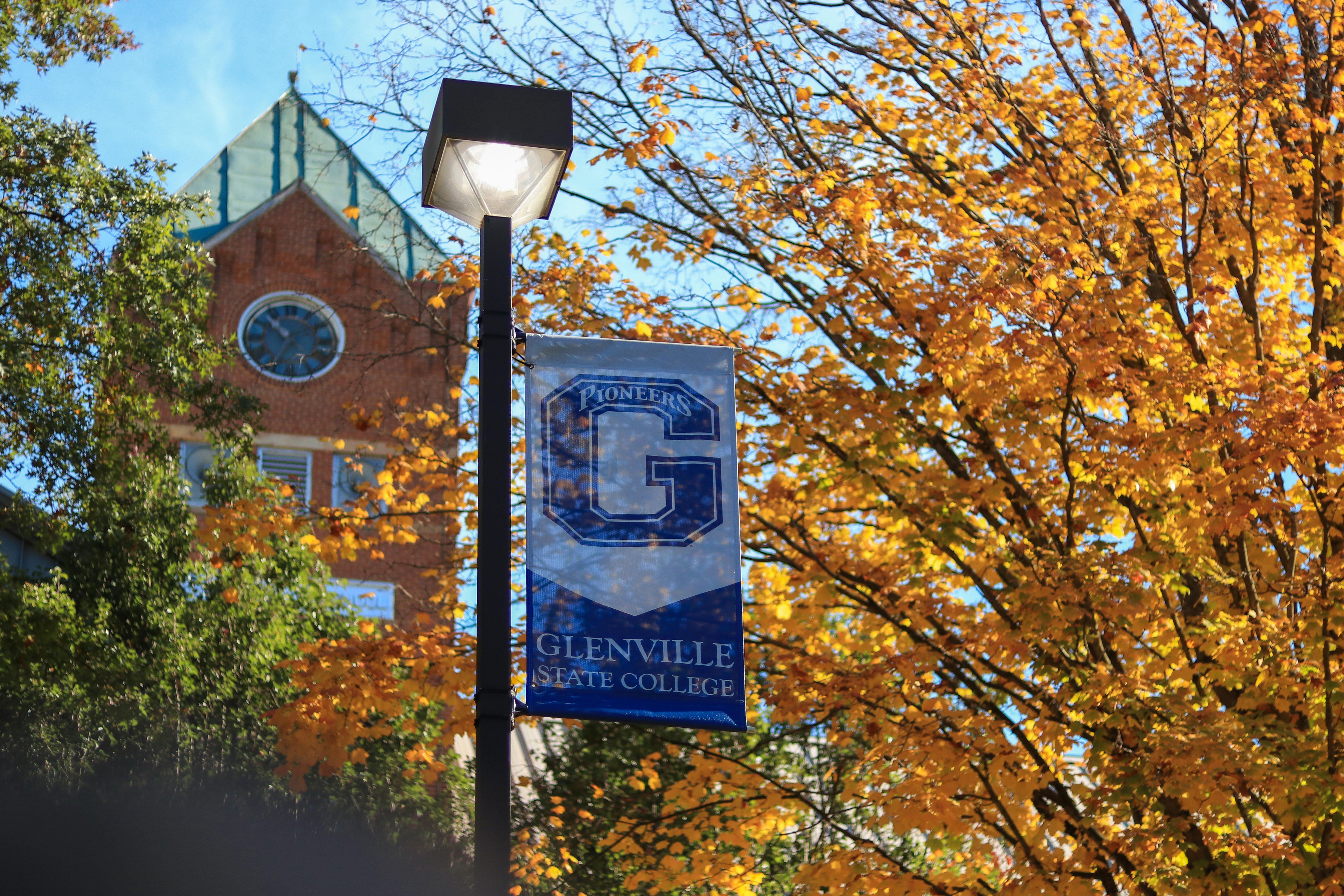 Clocktower in fall