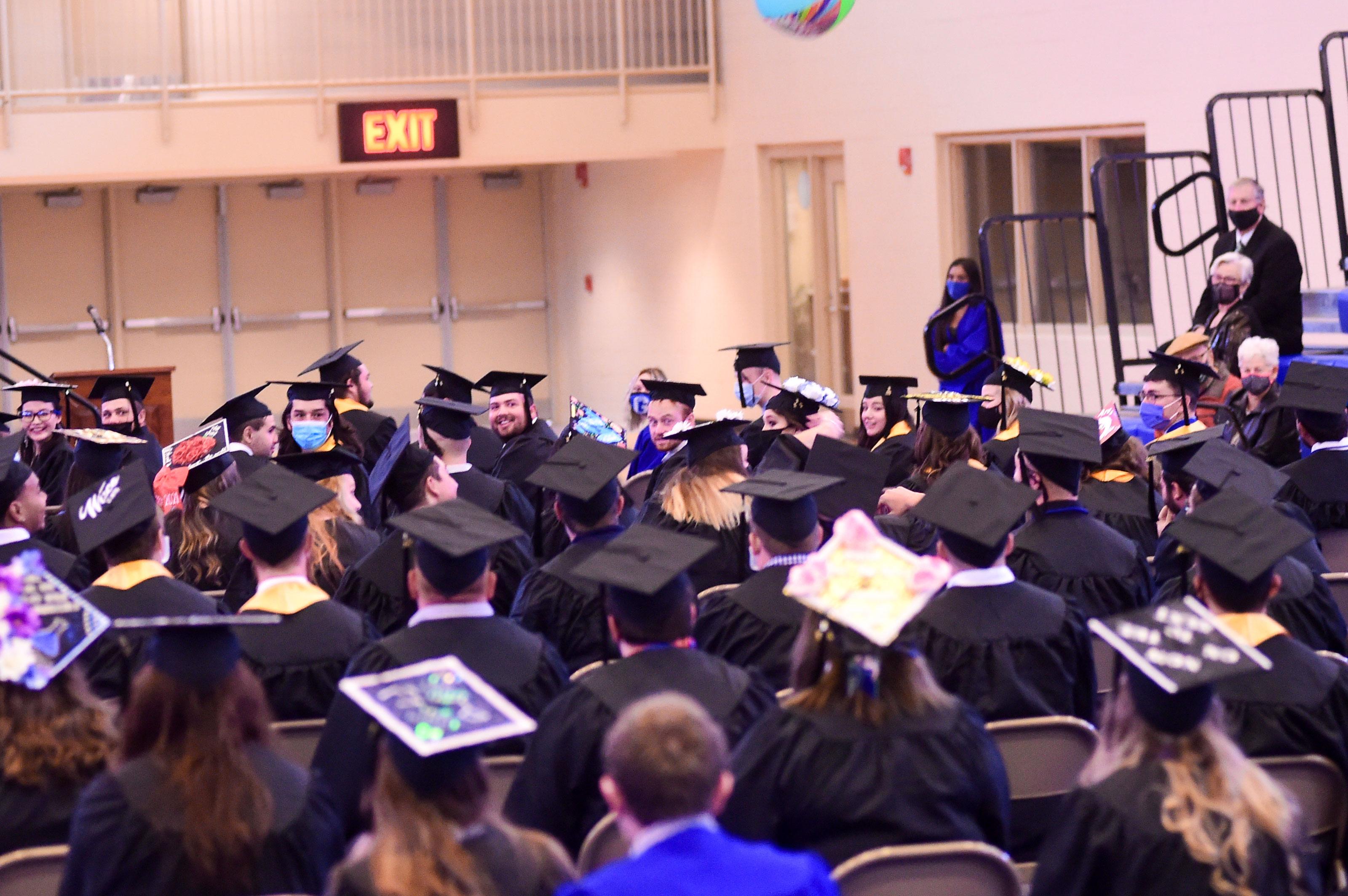 Students at commencement