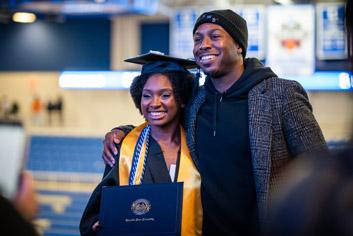 Student at Commencement