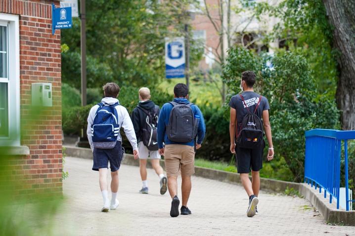 Students on campus