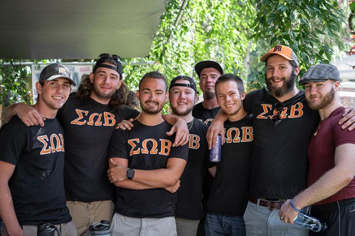 Fraternity Members Posing