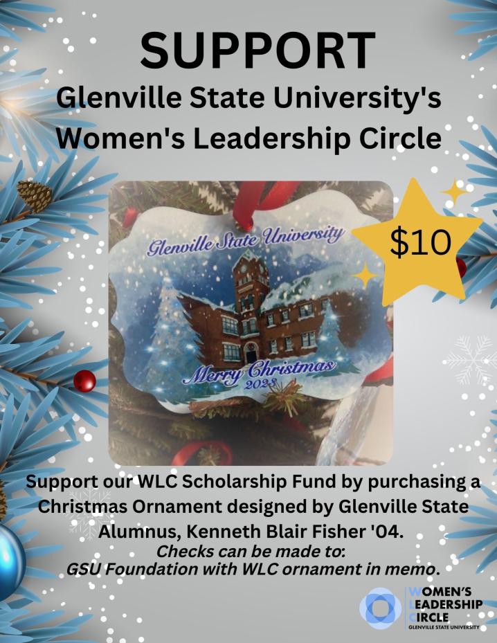 Support our WLC Scholarship fund by purchasing a Christmas ornament designed by Glenville State alumnus Kenneth Blair Fisher, '04.