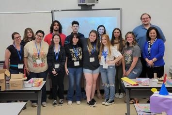 Students from Fayette County joined Glenville State University students in Connie Stout O’Dell’s EDUC 319 course during Grow Your Own Day at GSU. (Courtesy Photo)