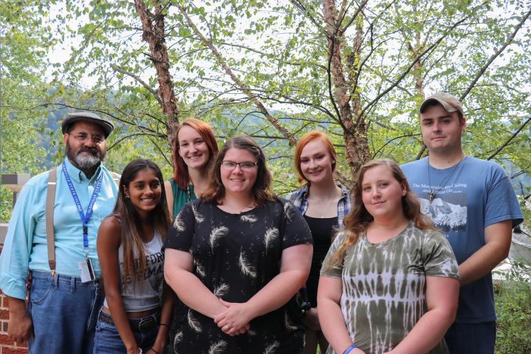 (l-r) Dr. Jeffrey Bryson, Jahnvi Duncan, Jasmine Tarman, Brittany Louk, Taylor Corey, Maryln Donelson, Matthew Zachary