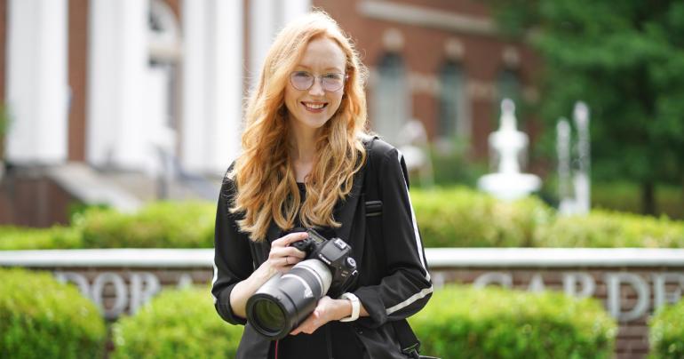 Glenville State University Creative Director Kristen Cosner received the Barr Professional Development Award for 2021. She utilized the award to purchase photography and videography equipment.