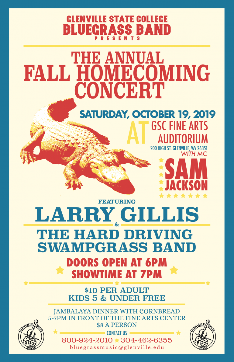 2019 GSC Bluegrass Annual Fall Homecoming Concert Poster