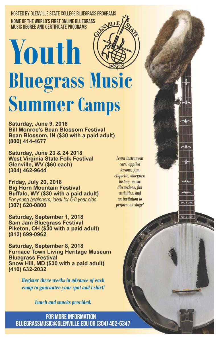 Youth Bluegrass Music Summer Camps 2018 Youth Bluegrass Music Summer Camps 2018