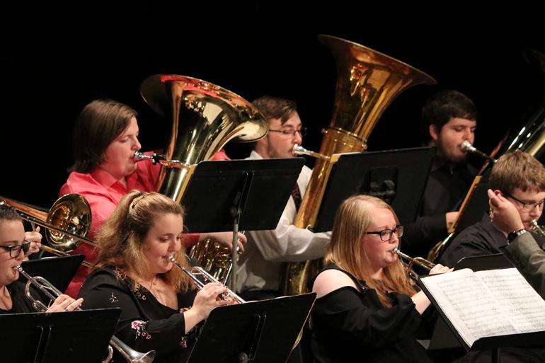 Performers at the 2019 Brass and Woodwind Concert (GSC Photo/Dustin Crutchfield)