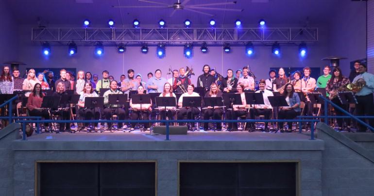 Concert Band Concert Members of the Glenville State University Concert Band at a previous performance. Their 2022 spring concert will take place on Friday, April 29.