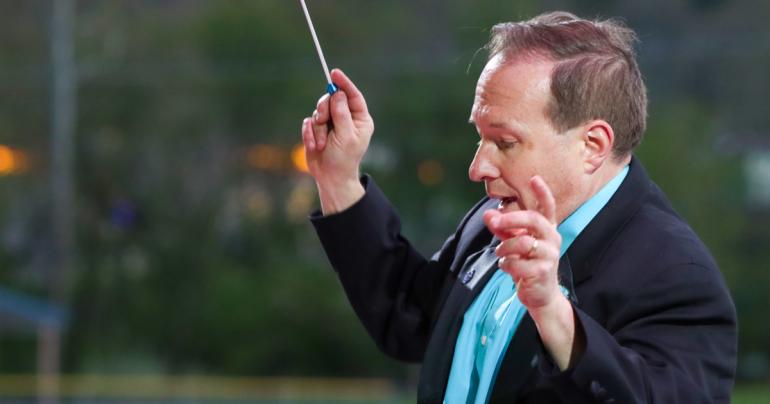 The Glenville State University Concert Band, under the direction of Dr. Lloyd Bone (pictured), will hold their spring concert on Friday, April 28 at 7:00 p.m. (GSU Photo/Dustin Crutchfield)