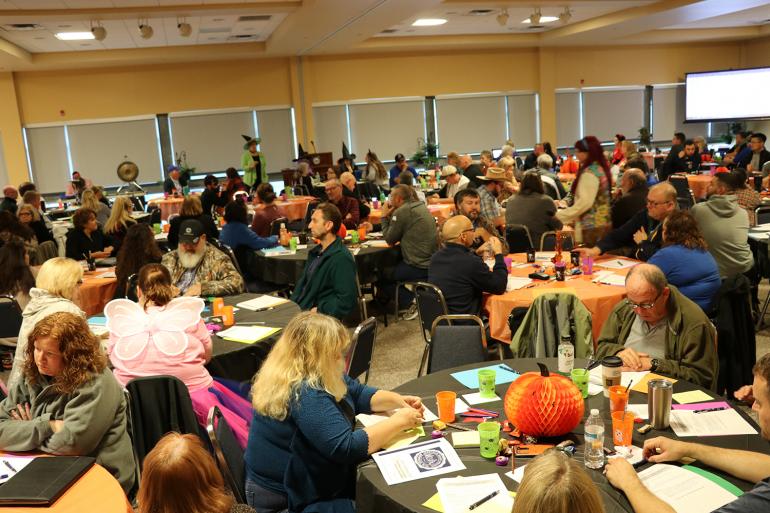 GSC employees at Conversation Day. The event, which was Halloween themed, included lots of interdepartmental dialogue, costumes, and treats. GSC employees at Conversation Day. The event, which was Halloween themed, included lots of interdepartmental dialogue, costumes, and treats.