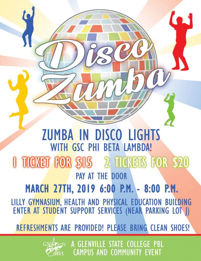 PBL Disco Zumba flyer