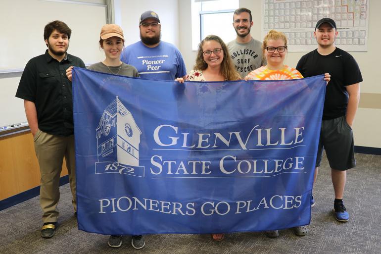 (l-r) Tropical Ecology students Logan Hays, Kayla Hall, Justin Woods, Janeeva Jenkins, AJ Howard, Autumn Jones, and Colton Ring who will travel to Panama this summer (not pictured Dr. Jeremy Keene and Daniel Reid)