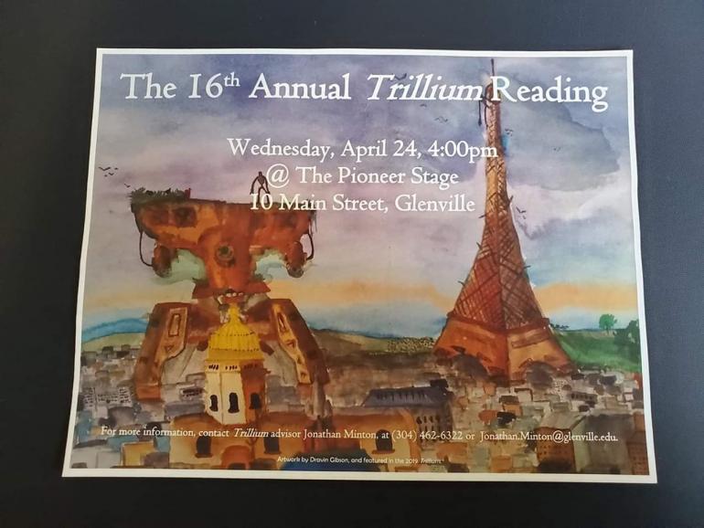 Poster for the 16th annual Trillium reading