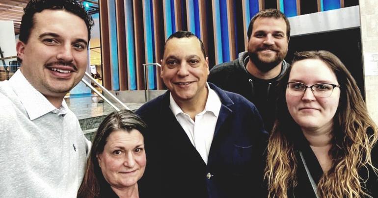 Members of the Glenville State University team who attended the Higher Learning Commission Annual Conference in Chicago last spring; (l-r) Trae Sprague, Dr. Melody Wise, Dr. Gary Morris, Adam Black, and Ashley Nicholas. (Courtesy Photo)