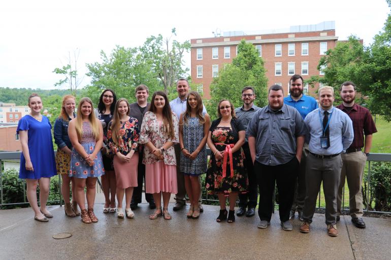 (l-r) Breanna Bennett, Hannah Mick, Alli Parski, Rebecca Bartlett, Katie Benson, Travis Myers, Caitlyn Rogers, Austin Hill, Elizabeth Messer, Brittany White, Clayton Swisher, Wesley Self, Gabe Maynard, Austin Broussard, William Lyons (l-r) Breanna Bennett, Hannah Mick, Alli Parski, Rebecca Bartlett, Katie Benson, Travis Myers, Caitlyn Rogers, Austin Hill, Elizabeth Messer, Brittany White, Clayton Swisher, Wesley Self, Gabe Maynard, Austin Broussard, William Lyons