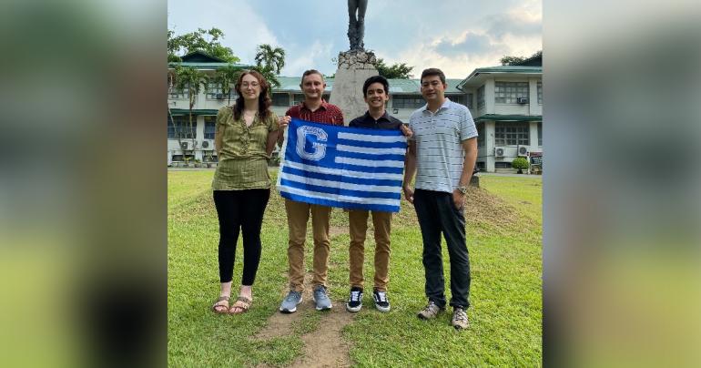 This summer, a group from Glenville State University that included (l-r) Ciera Heine, Corey Foster, Adem Hupp, and Dr. Rico Gazal traveled to the Philippines to conduct field research as part of an ongoing exchange program with the University of the Philippines Los Banos. (Courtesy photo)