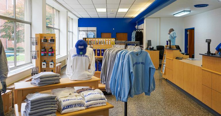 Pioneer Campus Store Interior A look inside the recently opened Pioneer Campus Store at Glenville State College. (GSC Photo/Kristen Cosner)