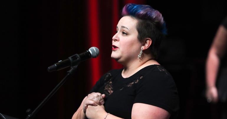 Sarah Nale at a recent Choir and Chamber Singers performance at Glenville State University. Nale will become a full-time faculty member at Glenville State in fall 2023. (GSU Photo/Dustin Crutchfield)