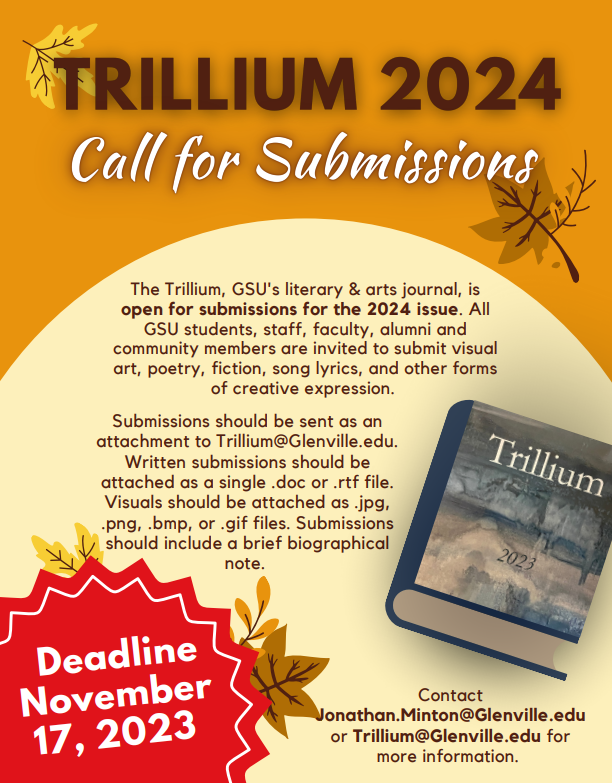 Trillium 2024 Call for Submissions Flyer 