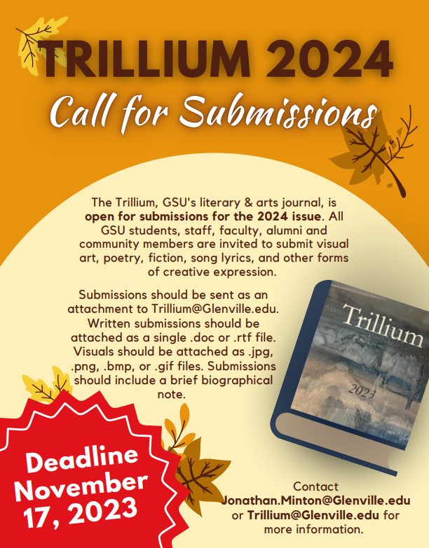 Trillium 2024 Call for Submissions Flyer Trillium 2024 Call for Submissions Flyer