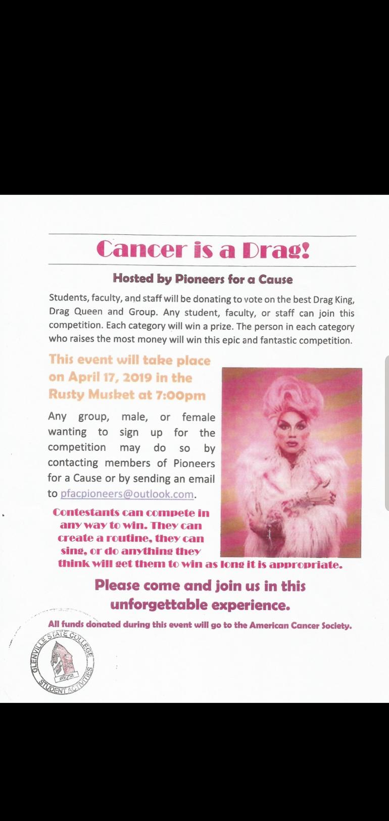 Cancer's a Drag poster Cancer's a Drag poster