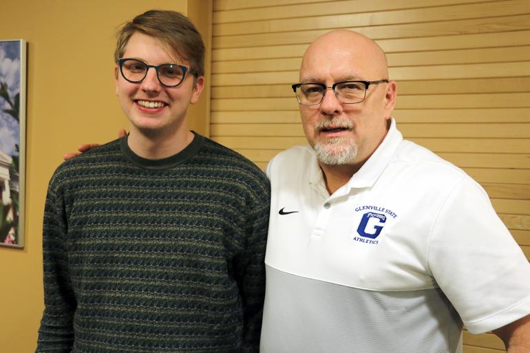 Jesse Skiles Jr. and Jesse Skiles Sr. (right) have teamed up to create a scholarship fund designed to help Riverside High School students attend college (GSC Photo/Dustin Crutchfield)