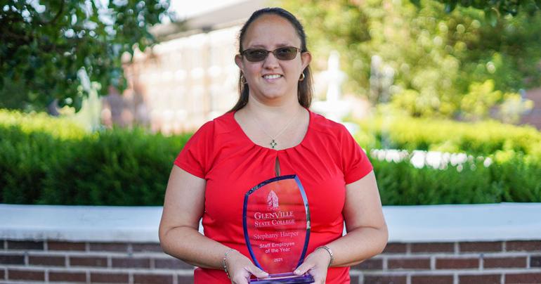 Stephany Harper Stephany Harper, 2021 Staff Employee of the Year award recipient. (GSC Photo/Kristen Cosner)