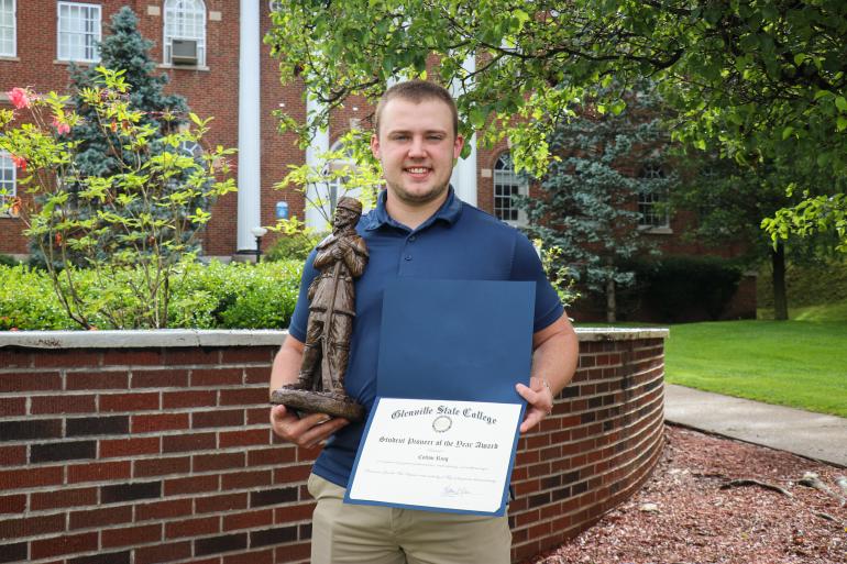 Recent Glenville State College graduate Colton Ring has been named the College’s 2020 Student Pioneer of the Year (GSC Photo/Kristen Cosner)