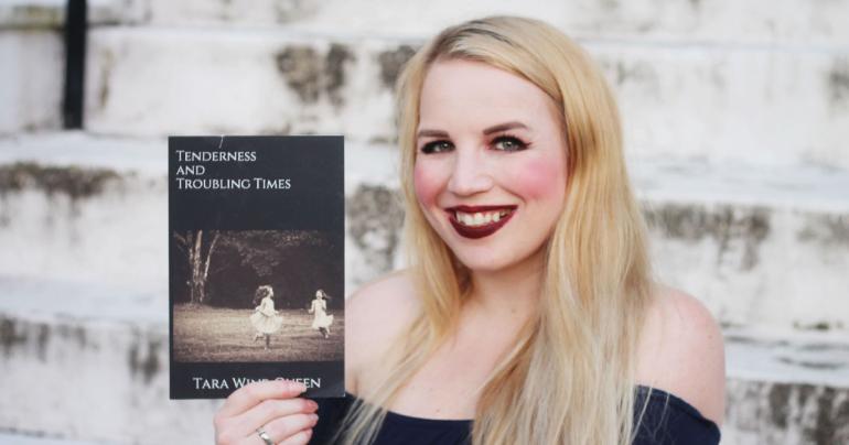 West Virginia author Tara Wine-Queen will be a special guest reader at the Little Kanawha Reading Series event at Glenville State University on Wednesday, April 20. She’s pictured here with her book, “Tenderness and Troubling Times.”