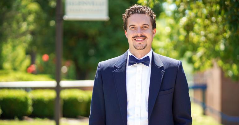 Glenville State University's Dean of Student Success and Retention Trae Sprague has been named to the 2022 class of Generation Next: 40 Under 40 honorees. (GSU Photo/Kristen Cosner)