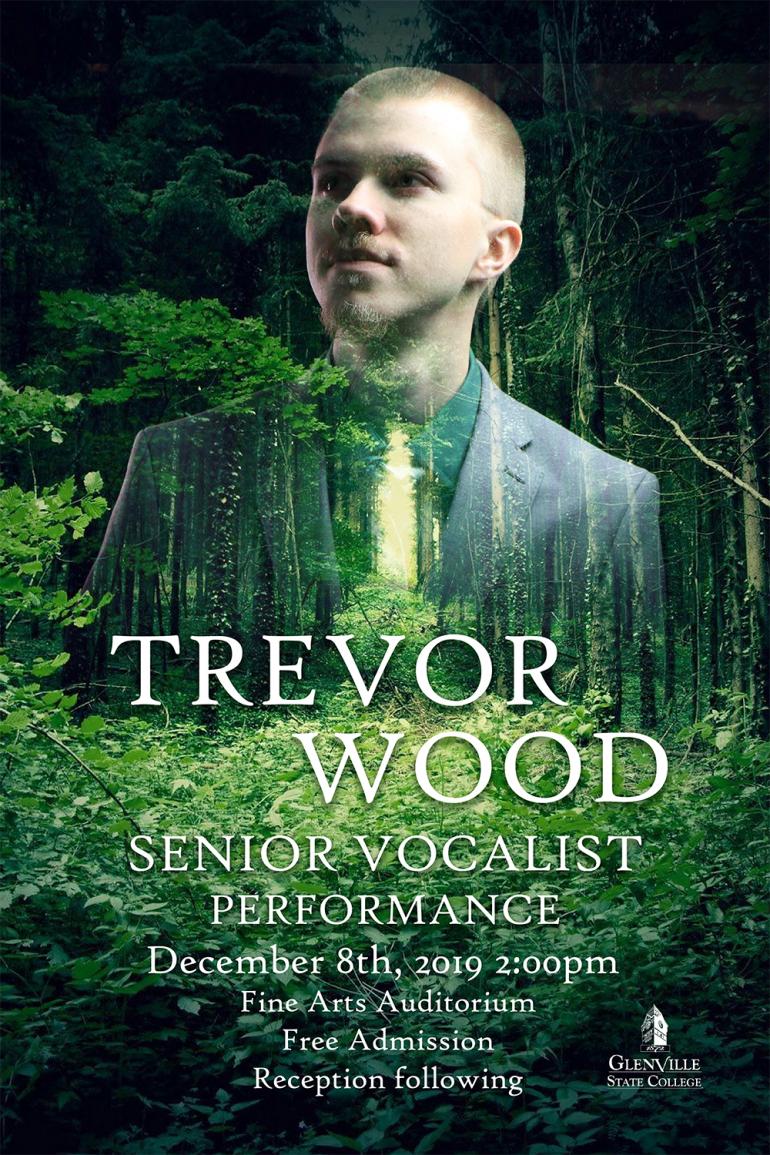 Trevor Wood's senior recital will be held on Sunday, December 8