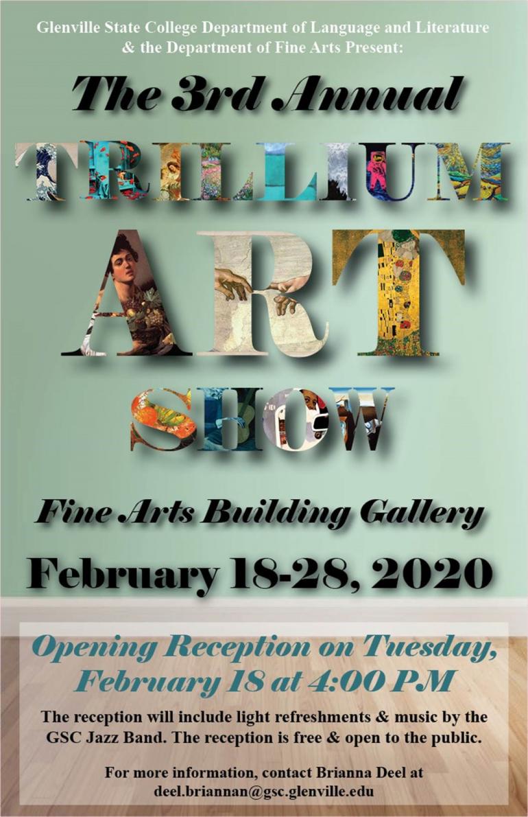 2020 Trillium Art Show Flyer 2020 Trillium Art Show Flyer