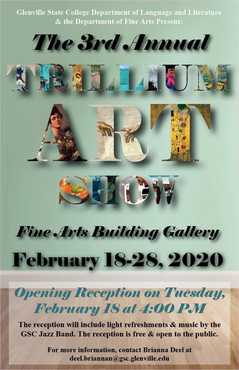 2020 Trillium Art Show Flyer