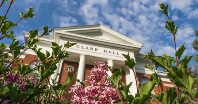 Flowers outside Clark Hall Applications are now being accepted for the Glenville State College Women’s Leadership Circle Scholarship. (GSC Photo/Kristen Cosner)