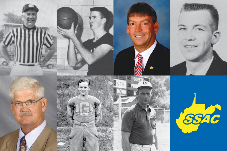 (l-r) top row: Sam Williams, Jim Hamrick, Greg Reed, Gerald Trembush; bottom row: Gary Ray, Gordon Eismon, Bill Hanlin (l-r) top row: Sam Williams, Jim Hamrick, Greg Reed, Gerald Trembush; bottom row: Gary Ray, Gordon Eismon, Bill Hanlin