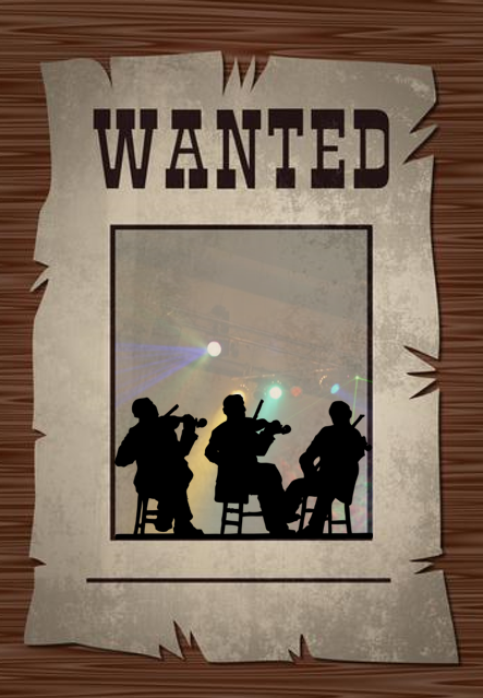 band wanted poster