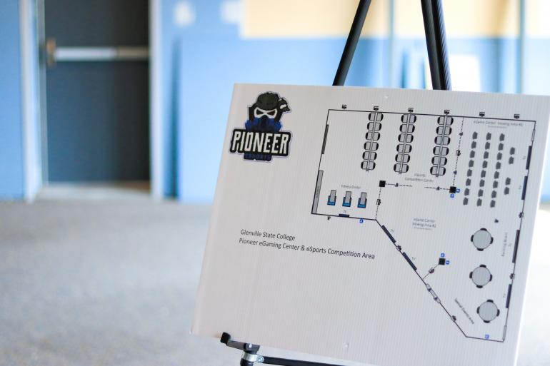 The Pioneer eGaming Center at Glenville State College will feature over 30 custom-built gaming PC’s and a viewing, console, and game review area, virtual reality area, and fitness area