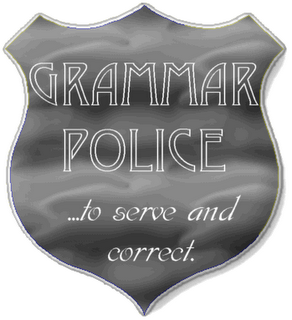 Grammar Police Badge