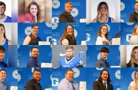 Glenville State University 2022 Distinguished Business Students; (l-r, descending) Avery Book, Tiffany Cole, Herb Curtis, Vendela Danielsson, Seth Fallon, Aline Fevrier, Sabrina Gonzalez, Avalon Green, Chloe Griffith, Jaycie Johnson, Grant Krajeski, Hunter Lemon, Ellis Lilly, Jacob Mattox, Ashton Palmer Robert Pence, Ian Pomeroy, Timothy Roy, Joseph Rubalcaba, and Alyssa Woods.