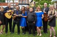 Members of the Glenville State College Bluegrass Band (GSC Photo/Kristen Cosner)