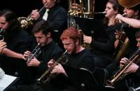 Members of the Glenville State College Brass Ensemble at a performance on campus. The Ensemble will bring songs of the season to the Meadowbrook Mall on Saturday, December 11. (GSC Photo/Kristen Cosner)