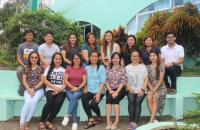 Students from Southern Luzon State University located in Lucban, Quezon, Philippines with Dr. Amalia E. Almazol