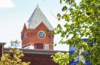 Glenville State College's Clocktower (GSC Photo/Kristen Cosner)