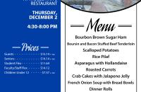 December Premium Night is December 2 in Mollohan's Restaurant at Glenville State College.